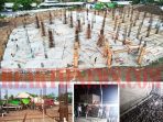 Renovasi masjid agung Singkawang.