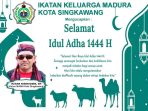 Ucapan Idul Adha 1444 Hijriah dari IKAMA Singkawang.