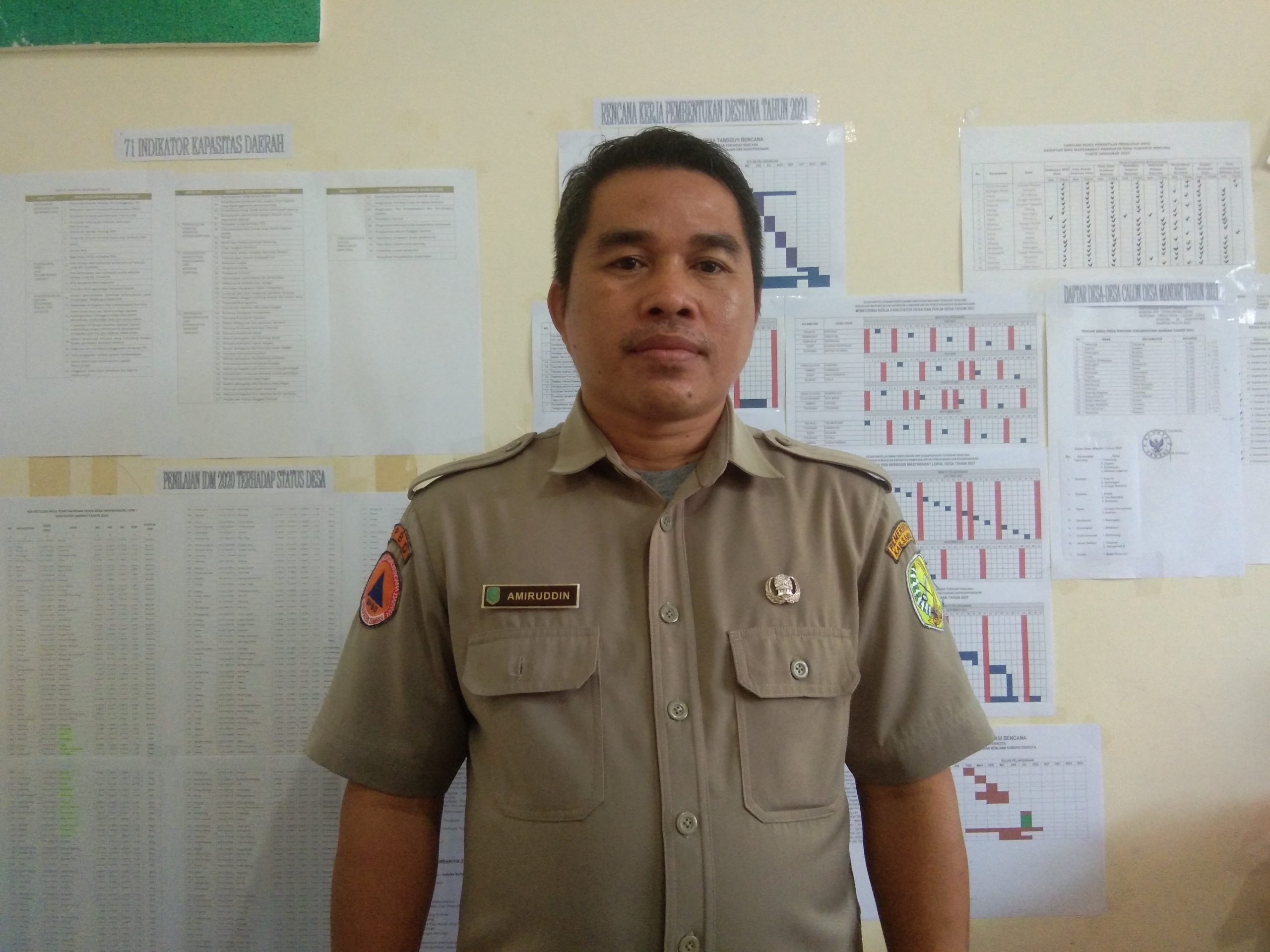 Kepala Seksi Pencegahan Bidang Pencegahan dan Kesiapsiagaan BPBD Kabupaten Sambas, Amiruddin, S.P.