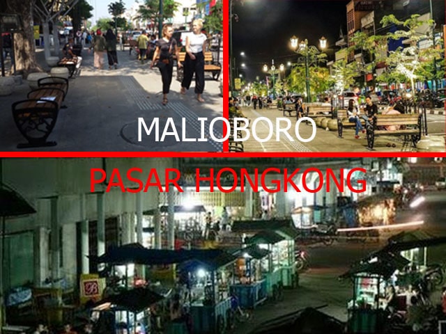 Malioboro versus Pasar Hongkong.
