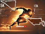 Lomba lari 10K dan 5K HUT Pemkot Singkawang dan TNI 2022.