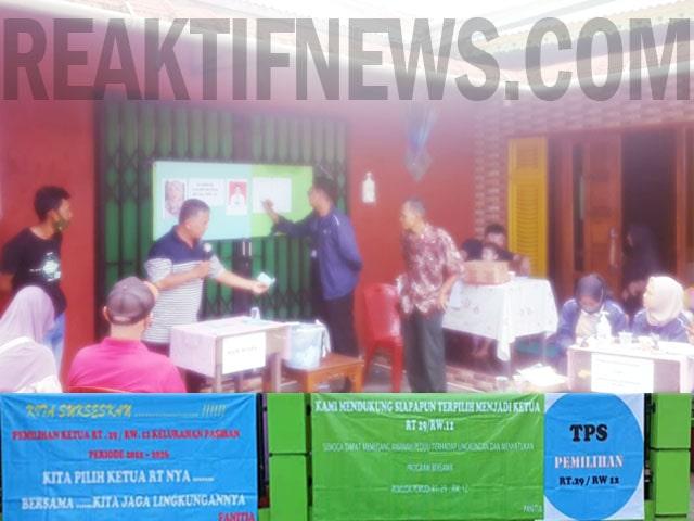 Patut ditiru, warga Jl. Gunung Merapi/Amrat gelar pemilihan ketua RT secara langsung.