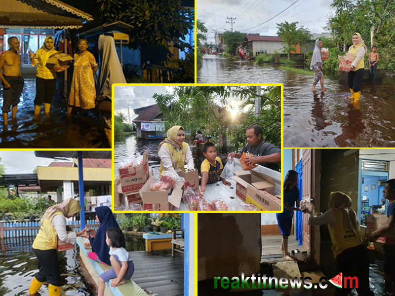 aksi kemanusiaan bantu korban banjir oleh sitti syamsiah hutapea