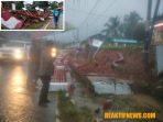 Hujan deras menyebabkan longsor dan gangguan di Singkawang Selatan.