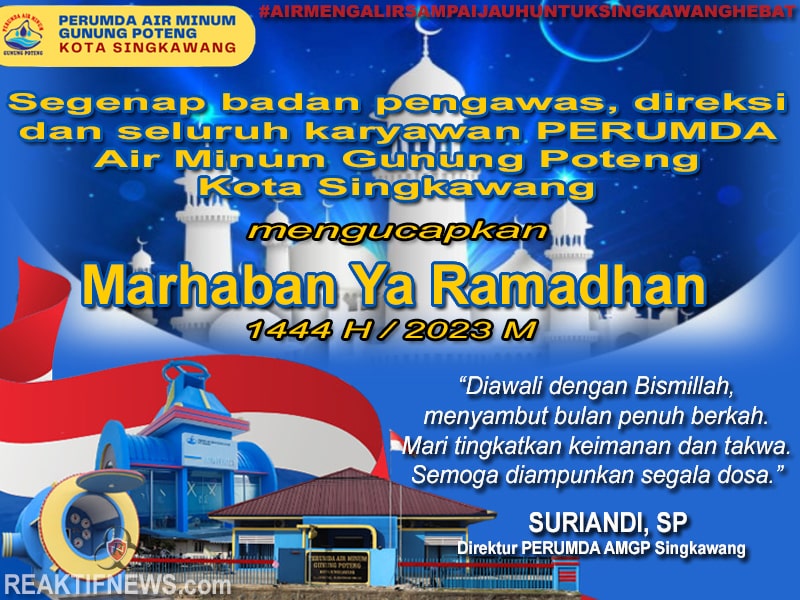 Perumda AMGP Singkawang menyambut Ramadan 1444 H.