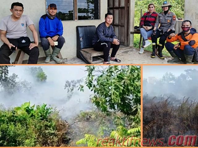 Kebakaran hutan dan lahan di Singkawang Selatan, Kota Singkawang.